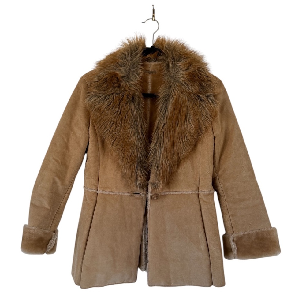 Vintage Guess leather Jacket fur collar - Picture 9 of 9